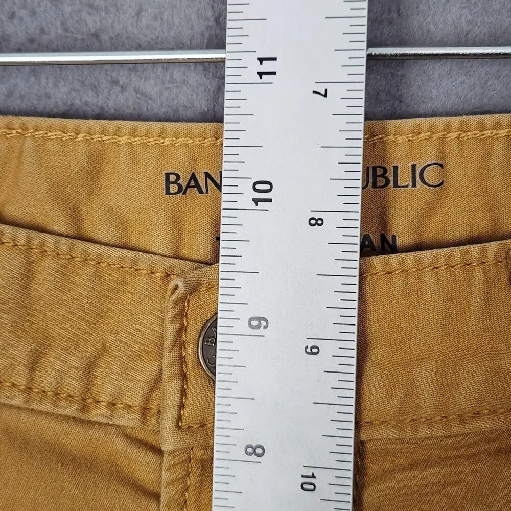 Banana Republic Travel Jean Jeans Mens 31x30 Tan Slim Straight Stretch Work
